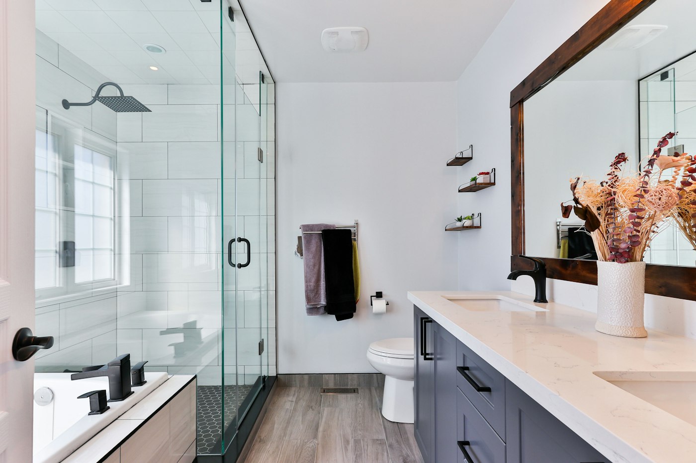 Soft light bathroom vanity
